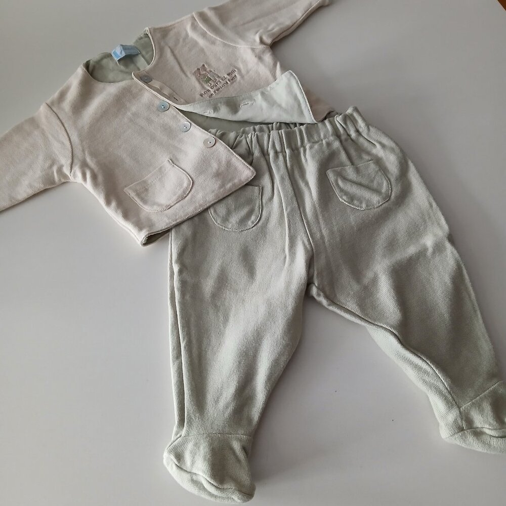 JACADI Baby 2pc Cotton 3 months